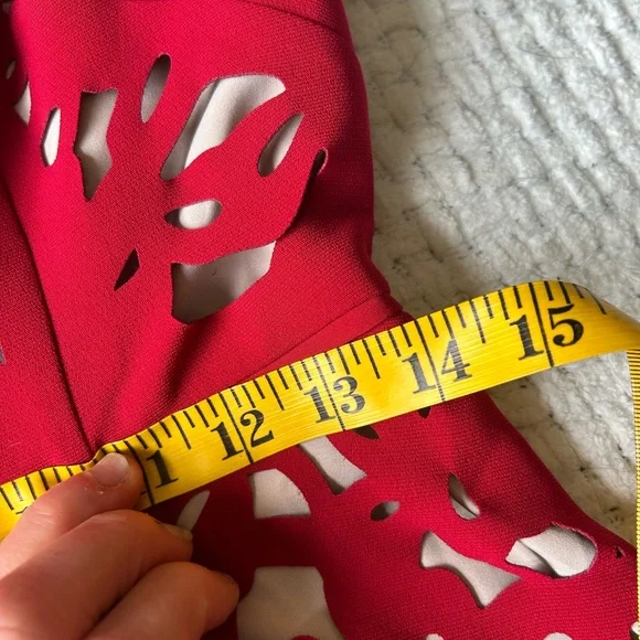 NWT Moulinette Soeurs red cut out dress. Size 2. From Anthropologie. Gorgeous! - Picture 14 of 16